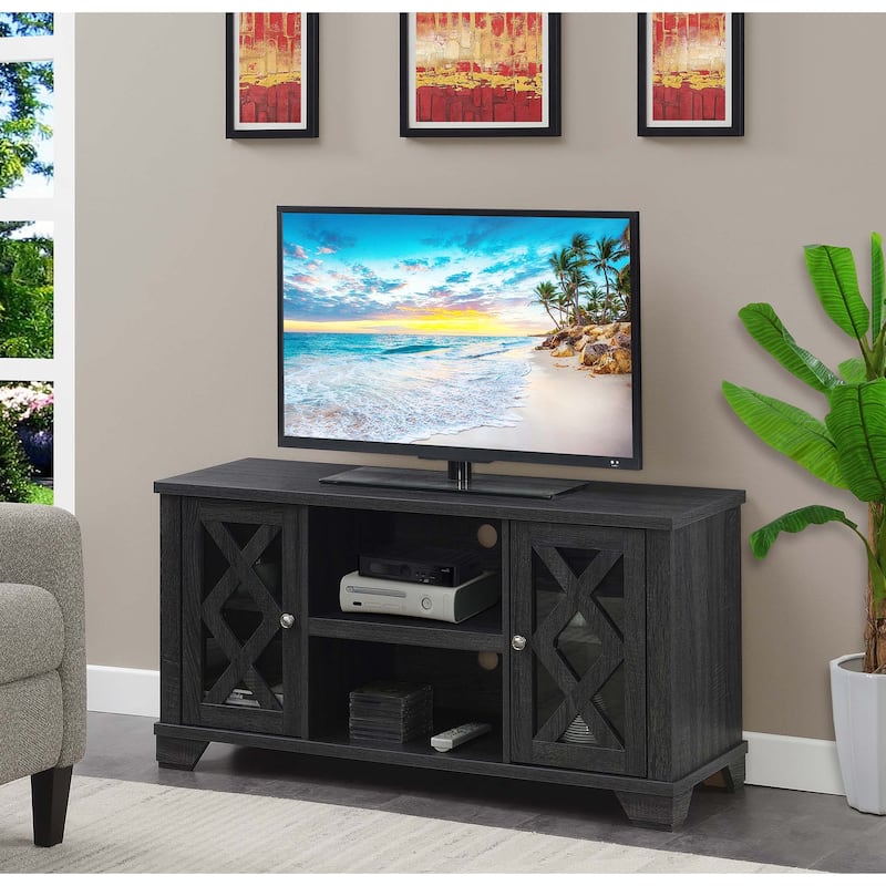 Convenience Concepts Gateway TV Stand with Storage Cabinets and Shelves for TVs up to 55 Inches - Weathered Grey