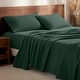 preview thumbnail 30 of 99, Bare Home Cotton Flannel Sheet Set - Velvety Soft Heavyweight California King - Forest Green
