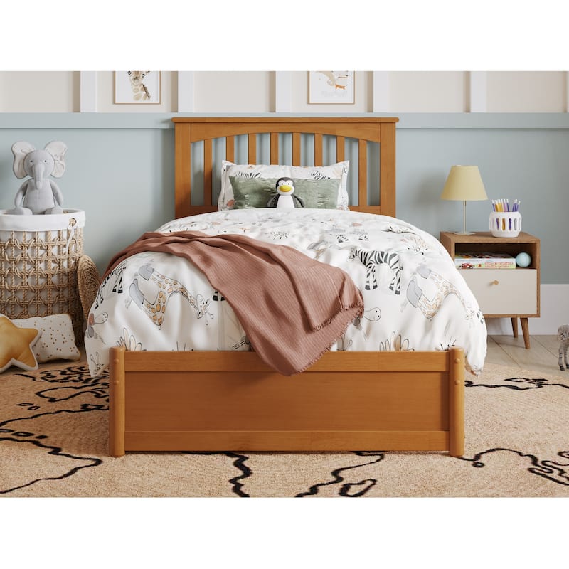 Everett Platform Bed with Panel Footboard and Storage Drawers