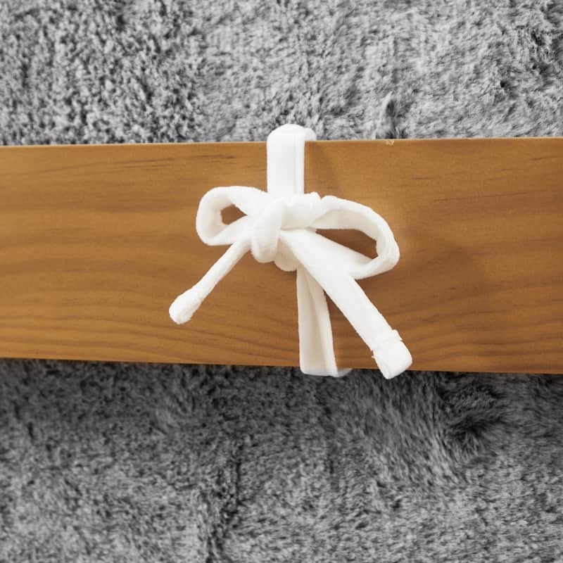 Rainha® Memory Foam Cushioned Headboard - Chunky Bunny - White Gray by DormCo