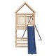 preview thumbnail 3 of 15, vidaXL Swing Set Outdoor Backyard Wooden Playground Equipment for Kids Age 3-8