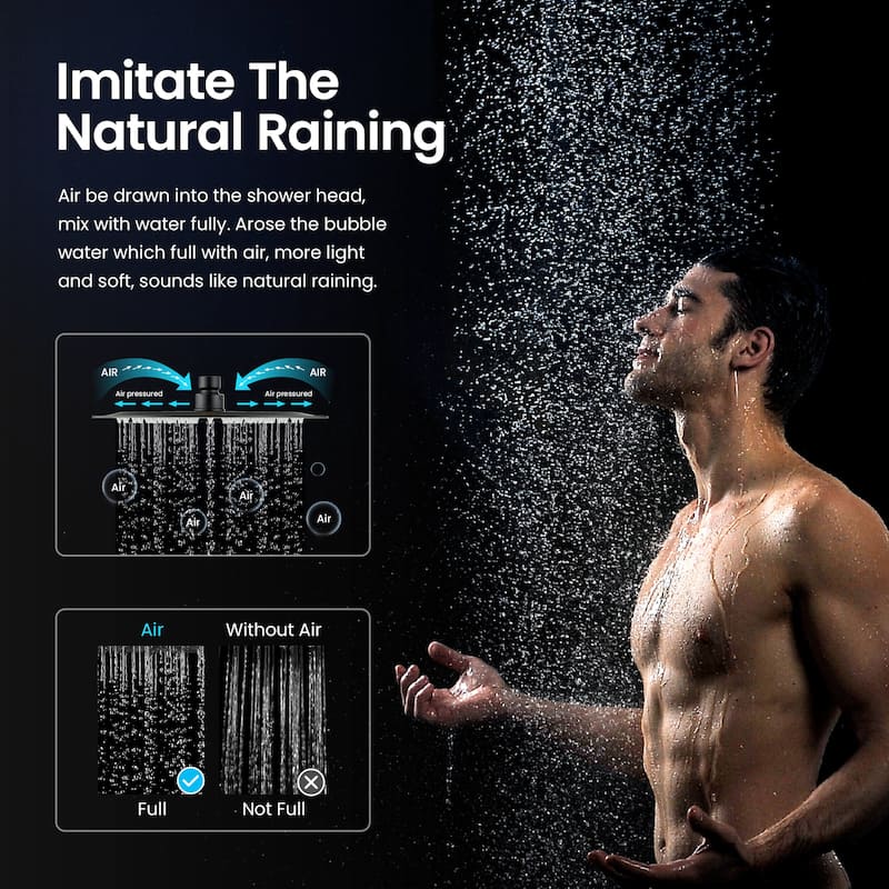 Cube 10" Metal Ultra Thin Profile Rain Shower Head 1.75 GPM