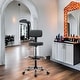 preview thumbnail 53 of 54, Adjustable Rolling Work Stool with Faux Leather Seat and Foldable Footrest, Versatile Stool for Home Office, Vanity,