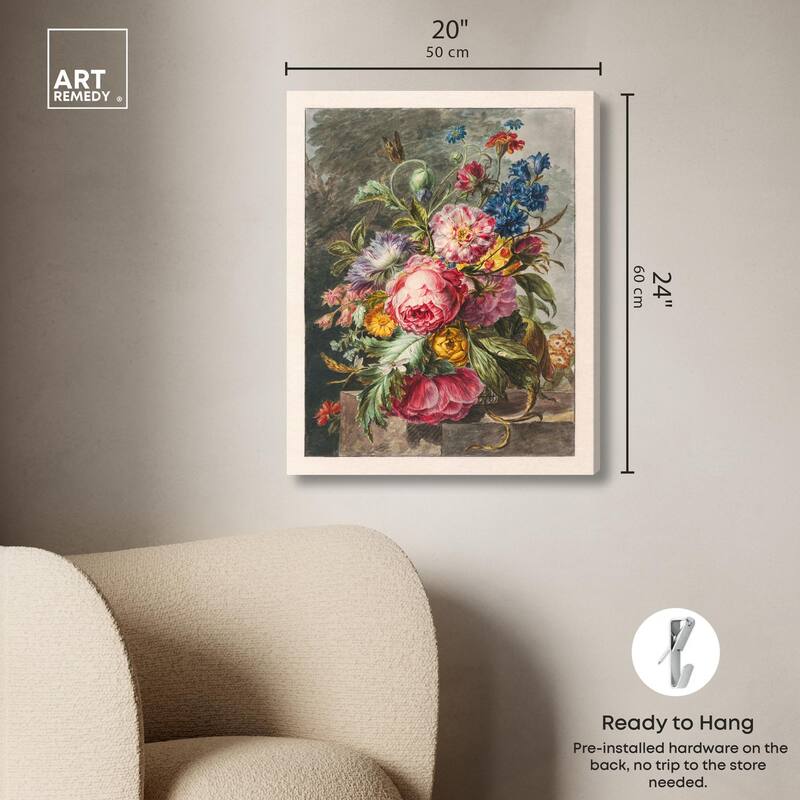 Stilleven Met Bloemen Canvas by Art Remedy, Gallery Wrapped