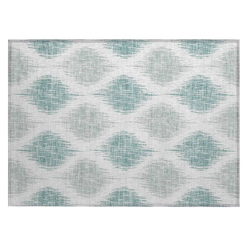 Machine Washable Indoor/ Outdoor Chantille Contemporary Geo Rug