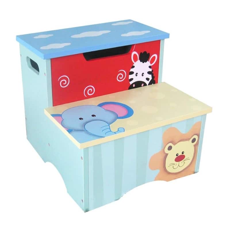 Kids Funnel Joseph Boys Blue Animal Step Stool - Blue