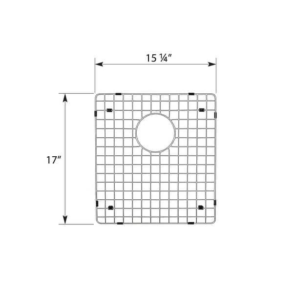 Karran Stainless Steel Bottom Grid 15 1/4" x 17" Fits QT-811/QU-811