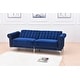 preview thumbnail 44 of 78, Legend Furniture Covertible Velvet Sofa Bed Sleeper