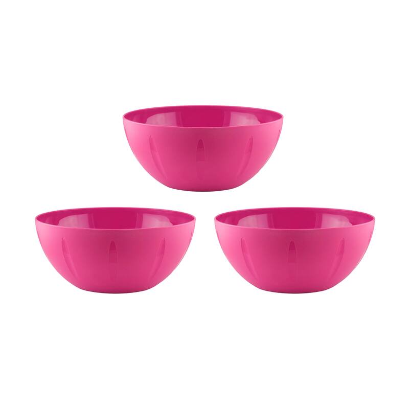 Serving Bowl for Fruits, Cereal or Salads, 8-10-Inch, 1282-3blue - 10" - Pink
