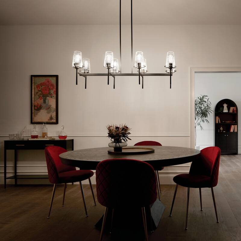 Kichler Lighting Alton 46 inch 8-Light Linear Chandelier Black