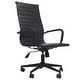 preview thumbnail 15 of 29, Executive Ergonomic High Back Modern Office Chair Ribbed PU Leather Swivel for Manager Conference Computer Room All Black