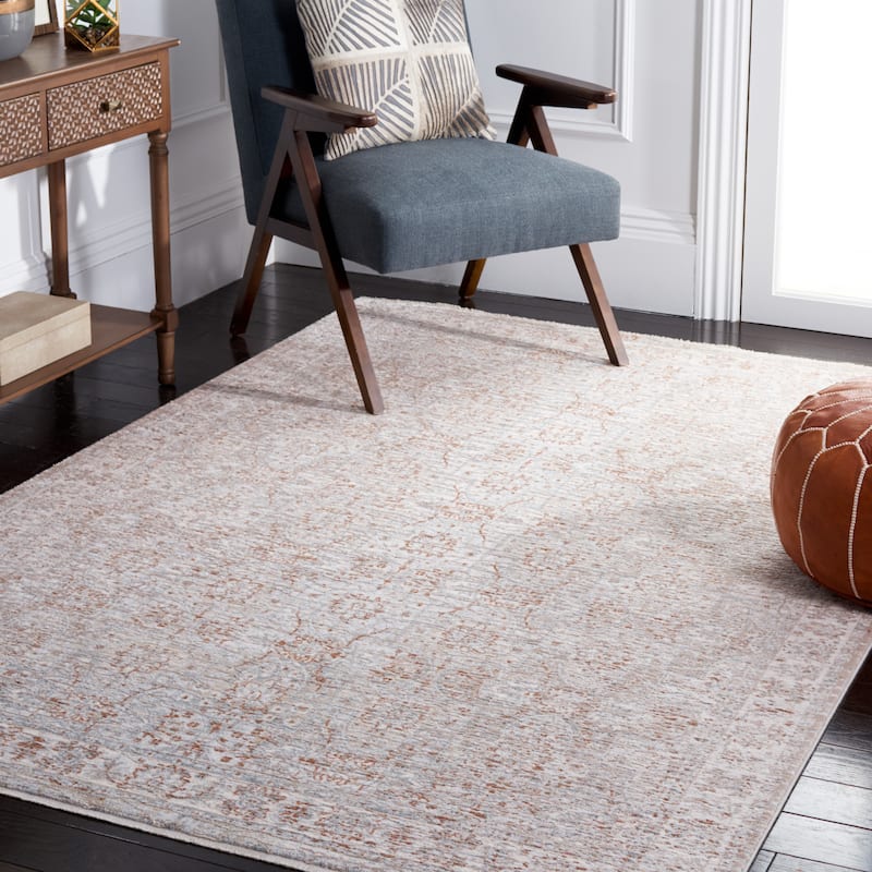 SAFAVIEH Marmara Maryellen Vintage Oriental Rug - 9' x 12'1" - Beige/Blue Rust