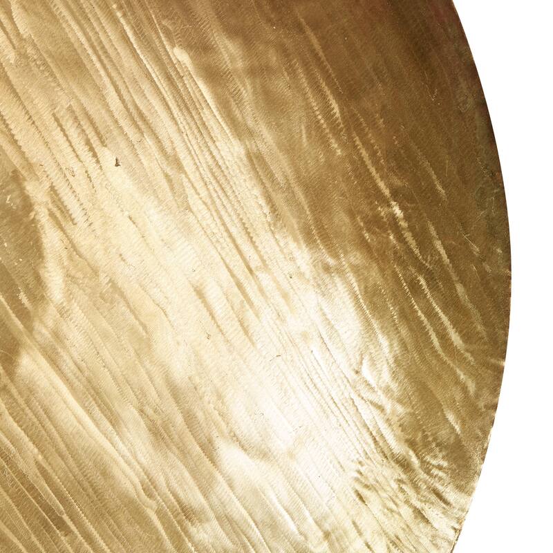 Metal Plate Large Metallic Disk Home Wall Decor - Set of 3 Gold - Roche River Decor