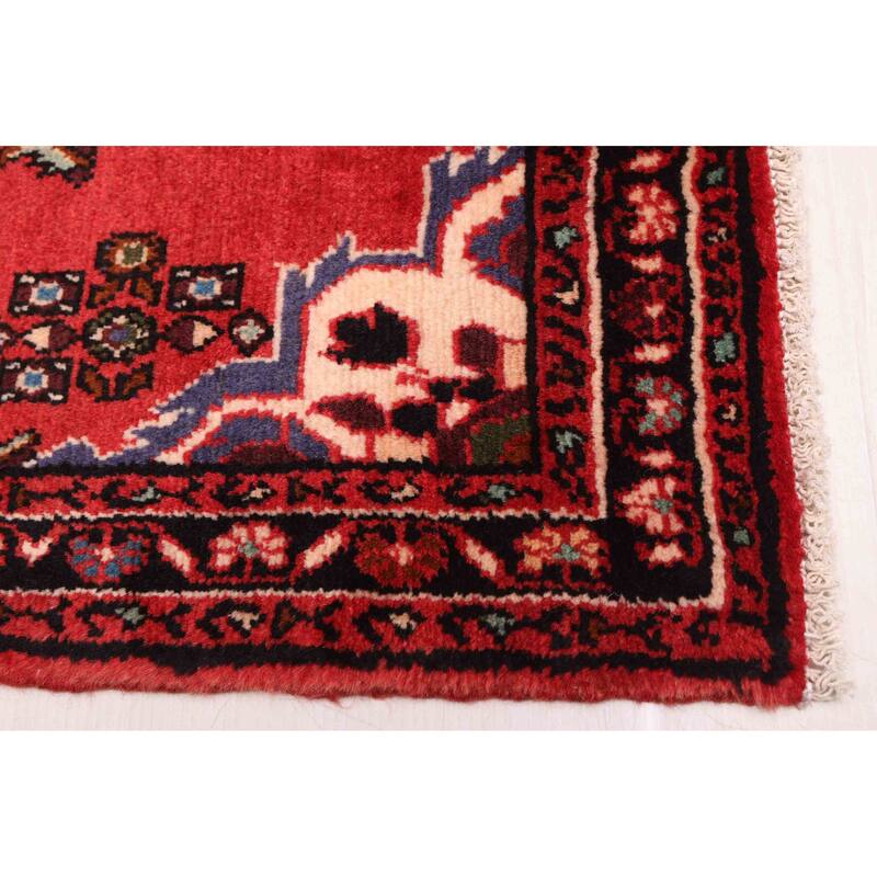 ECARPETGALLERY Hand-knotted Anadol Red Wool Rug - 2'6 x 9'3