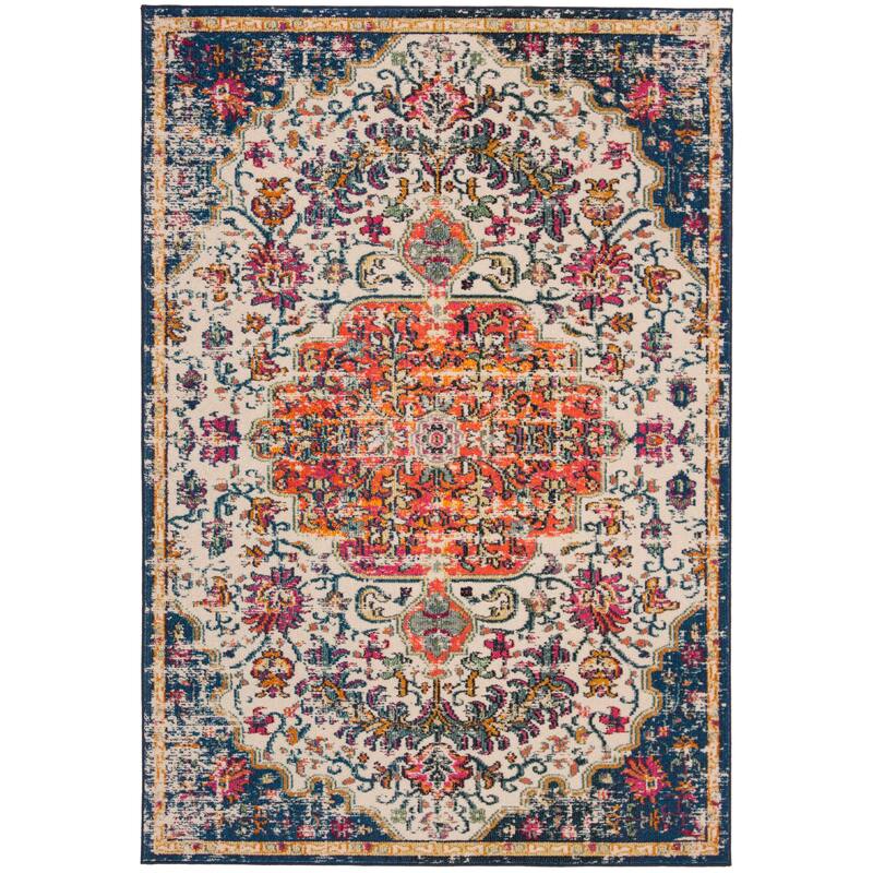 SAFAVIEH Madison Libusa Boho Medallion Distressed Rug