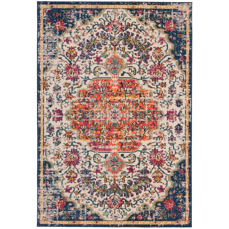 SAFAVIEH Madison Sabire Boho Medallion Distressed Rug