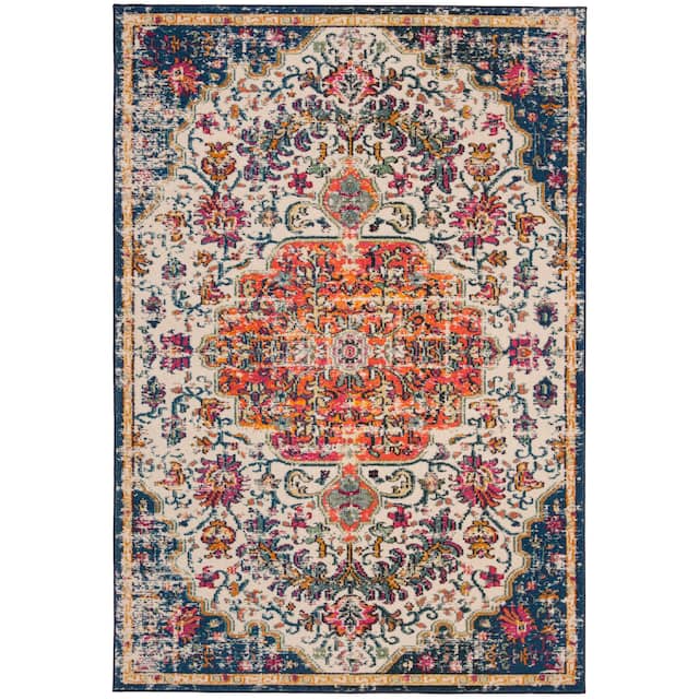 SAFAVIEH Madison Sabire Boho Medallion Distressed Rug
