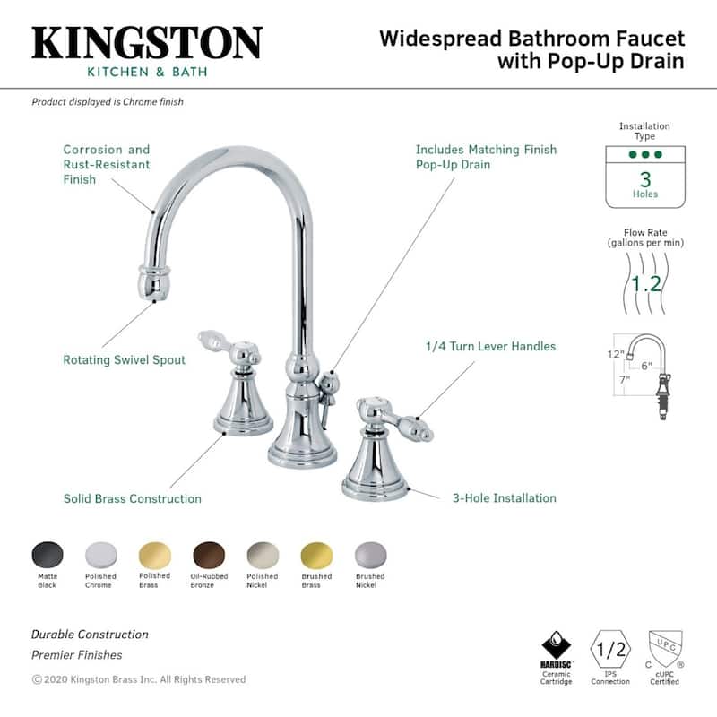 Tudor 8 in. Widespread Bathroom Faucet