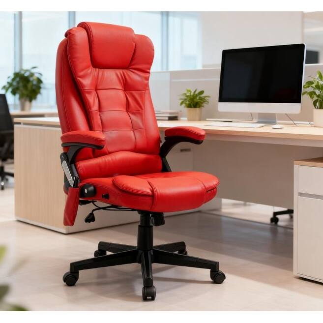 High Back Vibrating Massage Office Chair, Executive Office Chair with Heat, For Home and Office