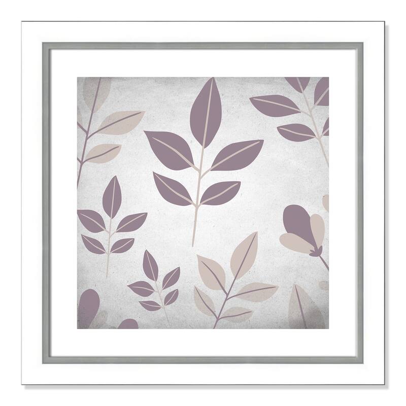 Muted Purple I - 25.75 x 25.75 - White