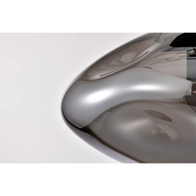 Einar Moulded Glass Shade Semi-Flushmount Ceiling Lamp