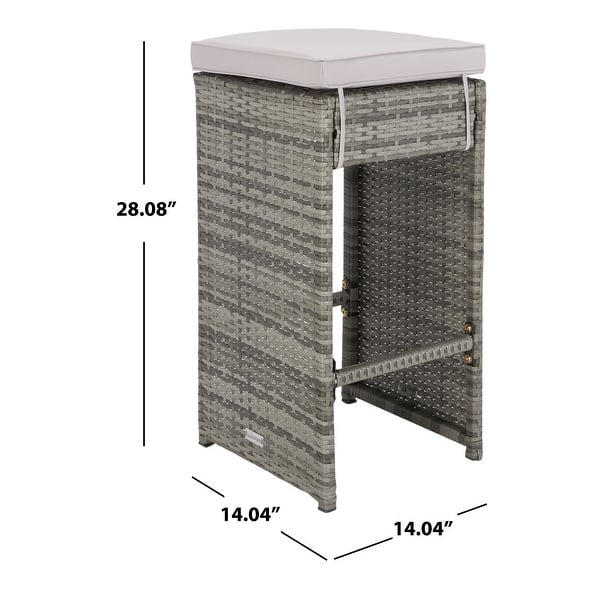 dimension image slide 1 of 7, SAFAVIEH Outdoor Horus 7-piece Patio Dining Set