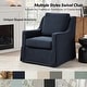 preview thumbnail 42 of 43, Stan Farmhouse Slipcover Rocking Swivel Chair Set of 2 by HULALA HOME