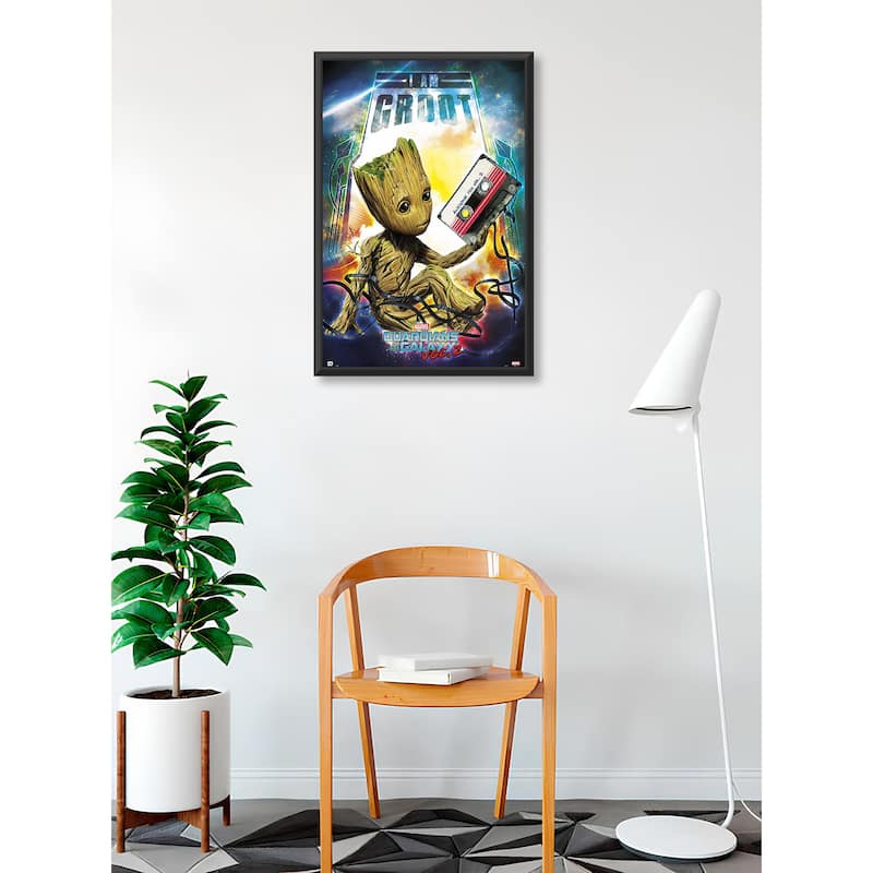 Guardians of Galaxy - Groot Framed Art Poster - 24 x 36 Inch