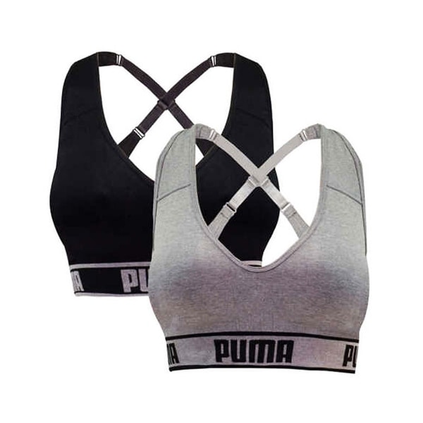 puma medium impact seamless sports bra