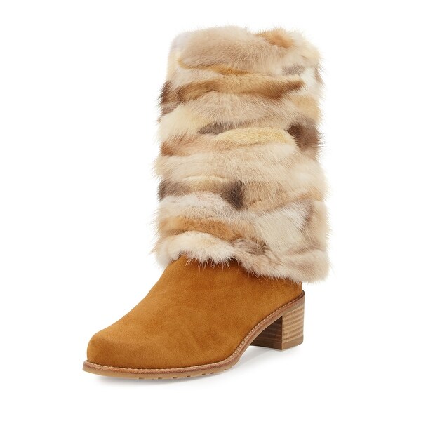 stuart weitzman boots with fur