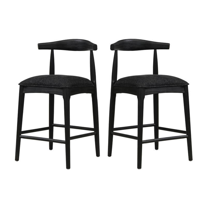 Counter Height Stool Dining Chair Side Chair Bar Chair Set of 2 Reception Chair Black Kitchen Chair Accent Chair