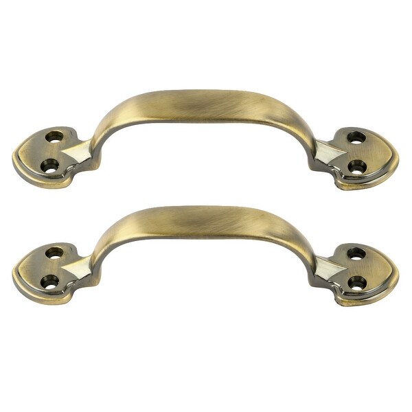 Zinc Alloy Vintage Cabinet Cupboard Dresser Door Pull Handle Knob Bronze Tone 115mm x 24mm x 22mm 2pcs
