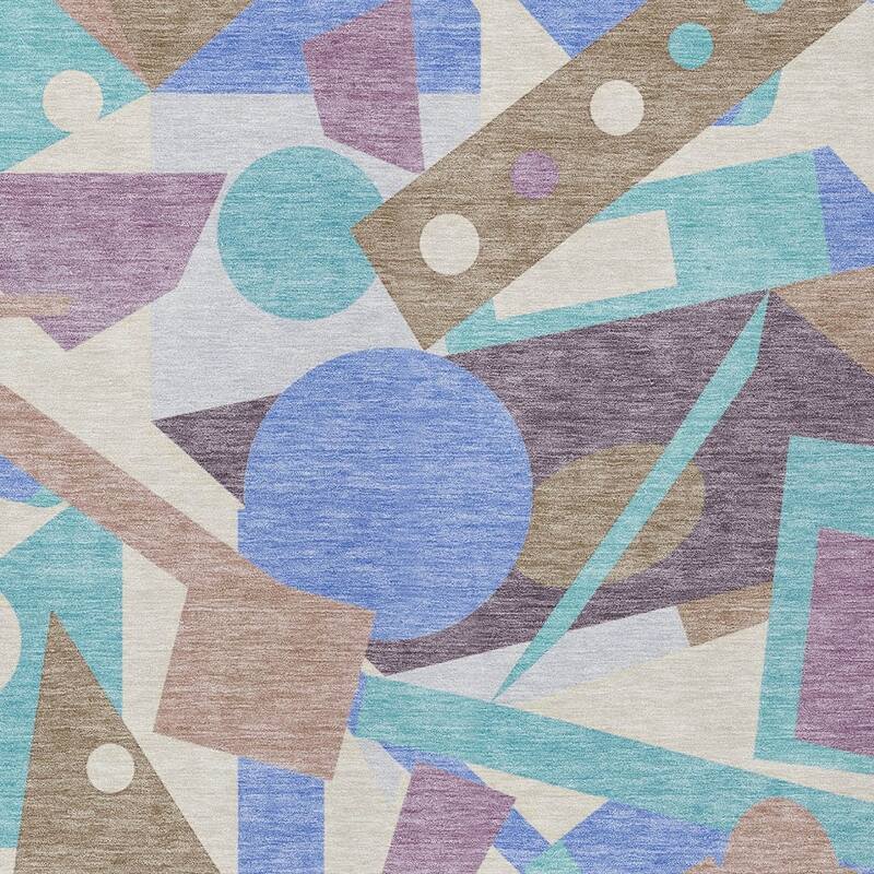 HomeRoots Geometric Modern Rectangle Outdoor Rug