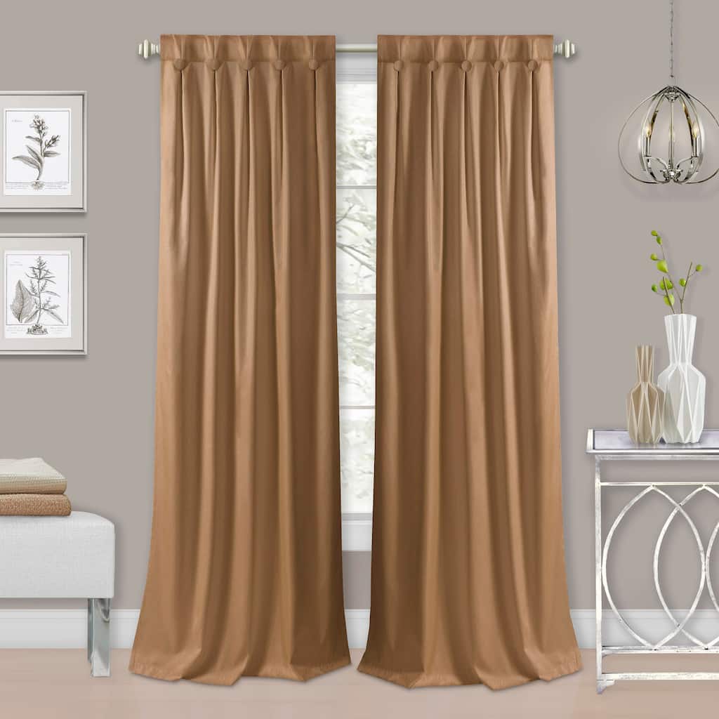 Grant Back Tab Button Pleated Blackout Panel