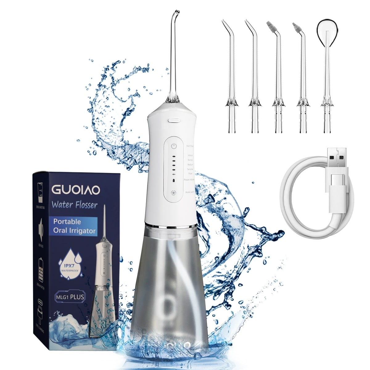 Waterproof Electric Oral Irrigator Portable Rechargeable Water Floss