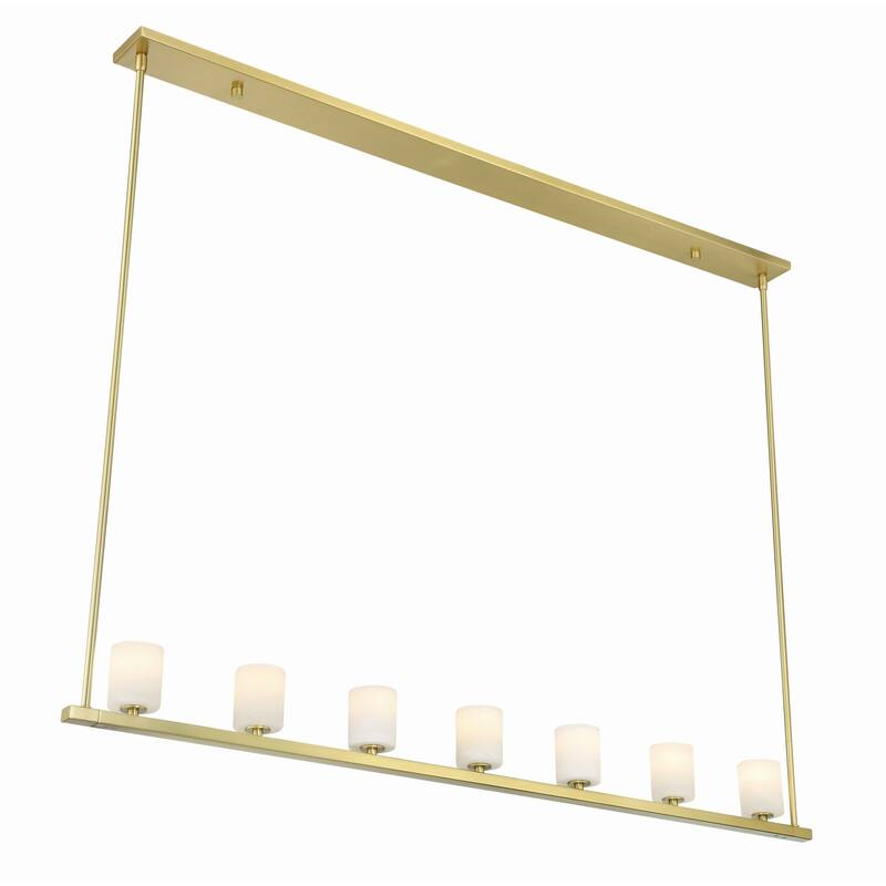 Crystorama Lighting Group ARA-10267-ST Aragon 7 Light 56" Wide LED