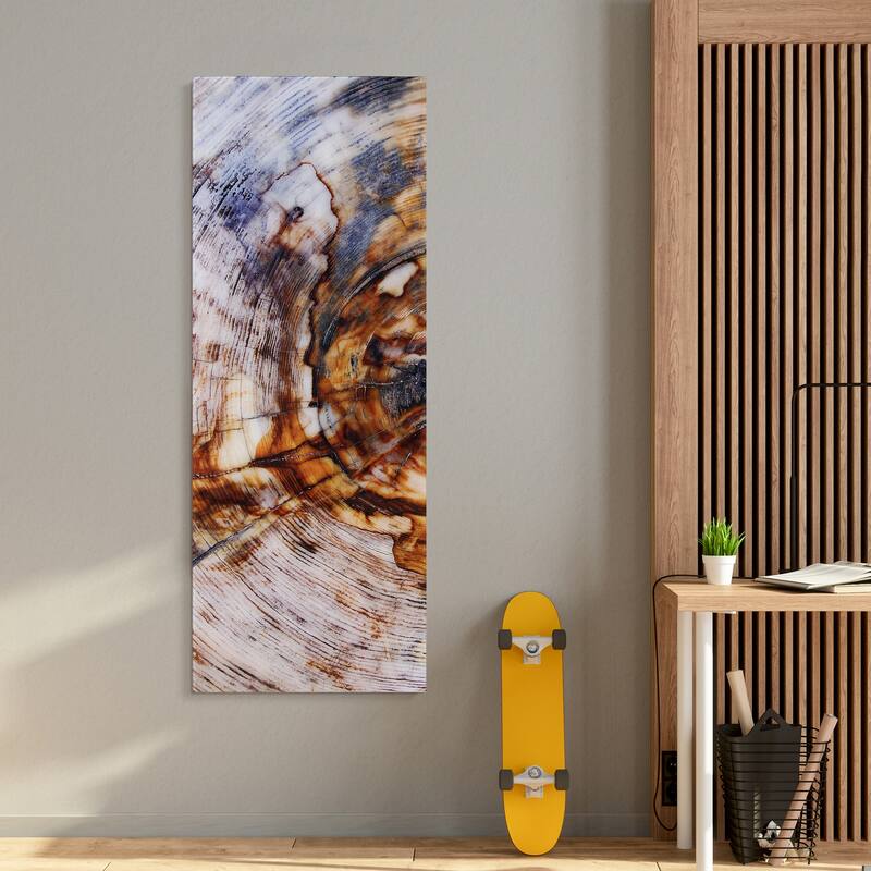 "Impact A" Frameless Free Floating Tempered Glass Panel Graphic Wall Art