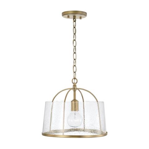 Mason 1-light Convertible Pendant/ Semi-Flush Mount
