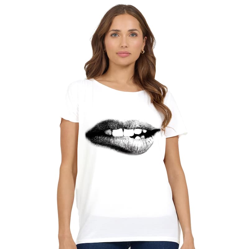 What About Wednesday T-Shirt Dolman Cap Sleeve Print