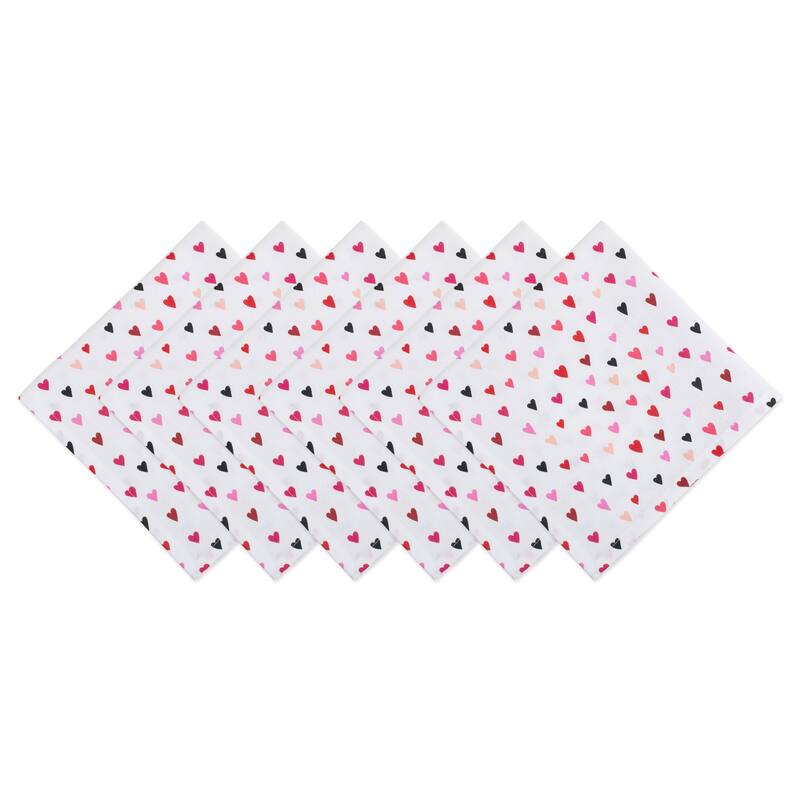 DII Valentines Day Print Napkin (Set of 6)