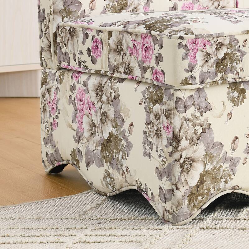 Flannel Single Armless Chair