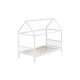 preview thumbnail 11 of 11, White Rubber Wood House Bed,Twin Size Kids Bed
