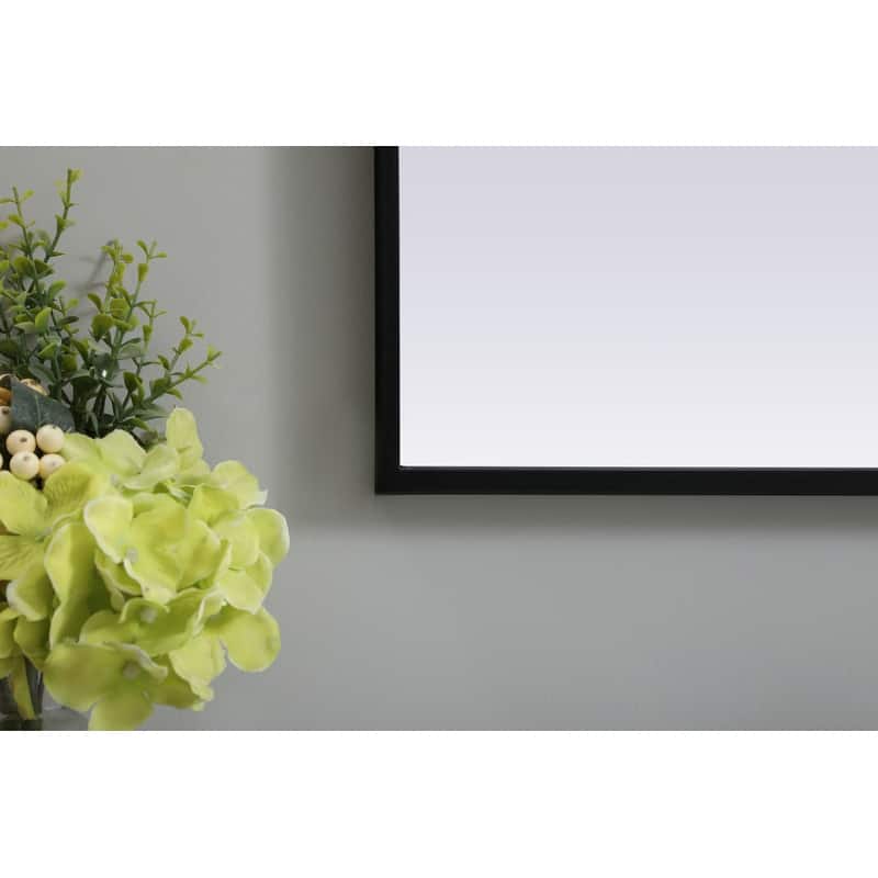 Indigo Home Metal Frame Arch Mirror 33x36 Inch