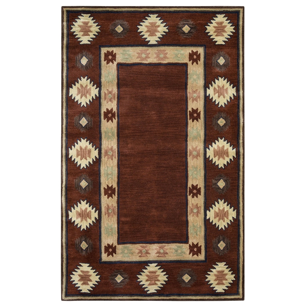 Alora Decor Ryder Hand-tufted Southwestern Wool Rug.