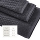 preview thumbnail 131 of 197, Linery & Co. Cotton Diamond Waffle Texture Bath Towels