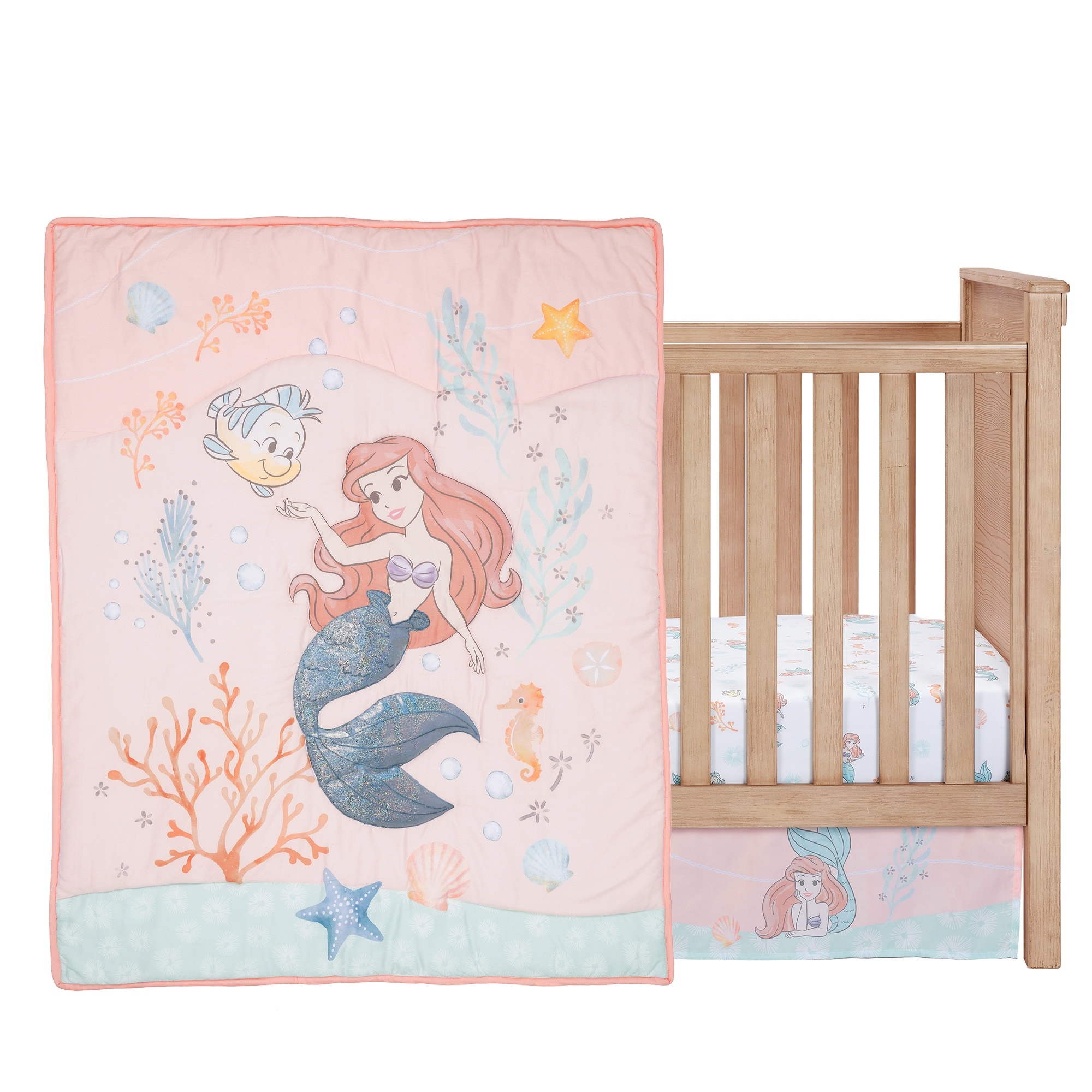 Mermaid clearance crib bumper