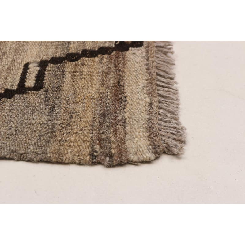 Sivas Taupe Kilim 5'11" x 8'4" - 5'11 x 8'4
