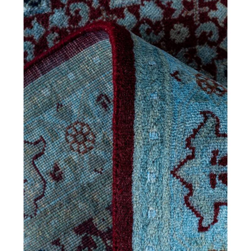 Overdyed One-of-a-Kind Hand-Knotted Area Rug - Red - 3' 3" x 5' 4"