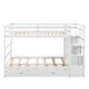 preview thumbnail 36 of 38, Twin Over Twin Bunk Bed with Trundle and Staircase