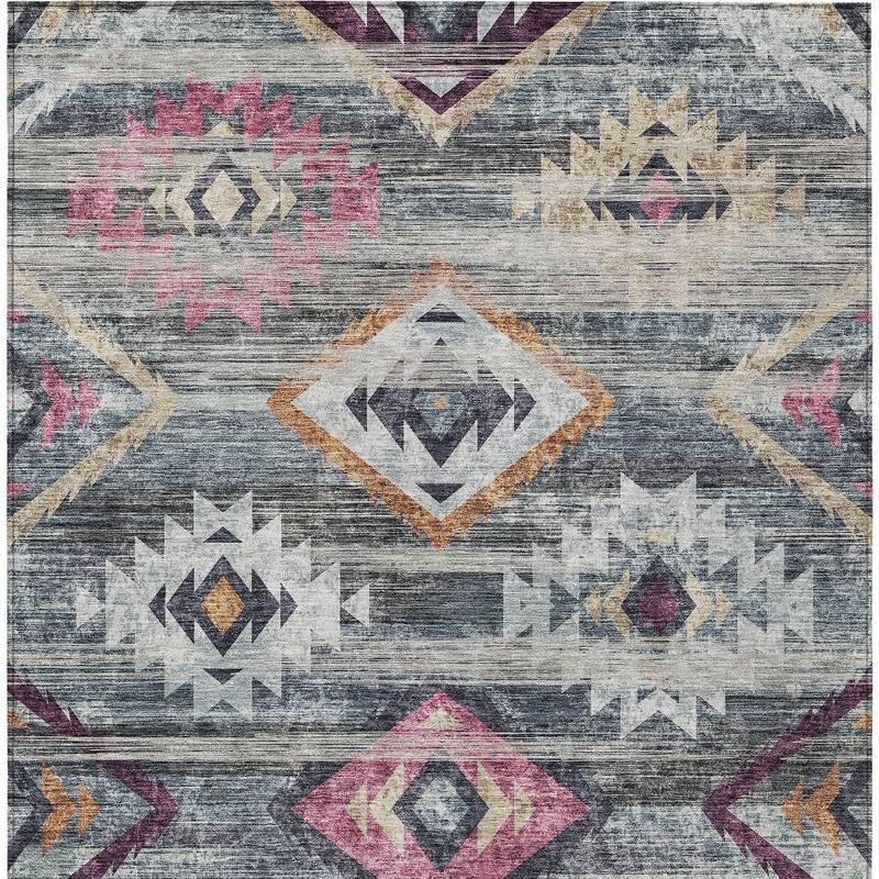 HomeRoots Southwestern Transitional Rectangle Outdoor Rug